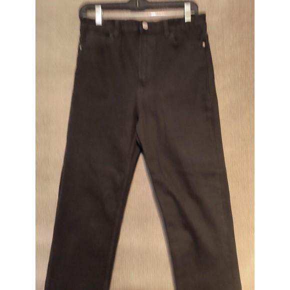 Bershka Black Denim Jeans Women's 8 High Waist 32" Inseam - Picture 2 of 7